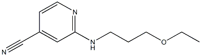 2-[(3-ethoxypropyl)amino]isonicotinonitrile Struktur