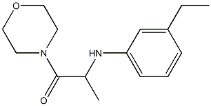 2-[(3-ethylphenyl)amino]-1-(morpholin-4-yl)propan-1-one Struktur