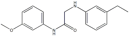 2-[(3-ethylphenyl)amino]-N-(3-methoxyphenyl)acetamide Struktur