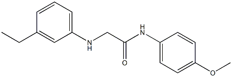 2-[(3-ethylphenyl)amino]-N-(4-methoxyphenyl)acetamide Struktur