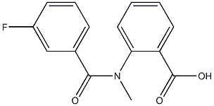 2-[(3-fluorobenzoyl)(methyl)amino]benzoic acid Struktur