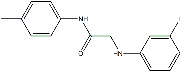 2-[(3-iodophenyl)amino]-N-(4-methylphenyl)acetamide Struktur