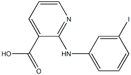 2-[(3-iodophenyl)amino]pyridine-3-carboxylic acid Struktur