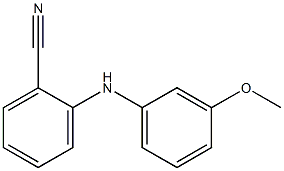 2-[(3-methoxyphenyl)amino]benzonitrile Struktur