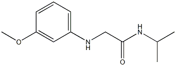 2-[(3-methoxyphenyl)amino]-N-(propan-2-yl)acetamide Struktur