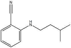 2-[(3-methylbutyl)amino]benzonitrile Struktur