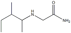 2-[(3-methylpentan-2-yl)amino]acetamide Struktur