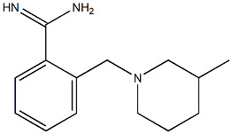 2-[(3-methylpiperidin-1-yl)methyl]benzenecarboximidamide Struktur