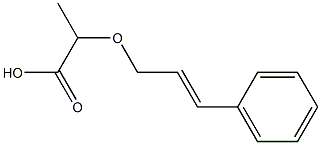 2-[(3-phenylprop-2-en-1-yl)oxy]propanoic acid Struktur