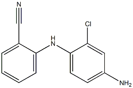 2-[(4-amino-2-chlorophenyl)amino]benzonitrile Struktur