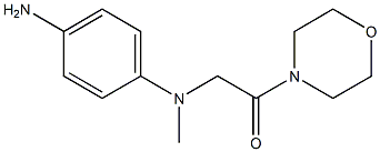 2-[(4-aminophenyl)(methyl)amino]-1-(morpholin-4-yl)ethan-1-one Struktur