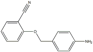 2-[(4-aminophenyl)methoxy]benzonitrile Struktur