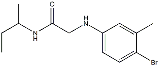 2-[(4-bromo-3-methylphenyl)amino]-N-(butan-2-yl)acetamide Struktur