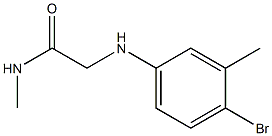 2-[(4-bromo-3-methylphenyl)amino]-N-methylacetamide Struktur