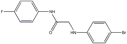 2-[(4-bromophenyl)amino]-N-(4-fluorophenyl)acetamide Struktur