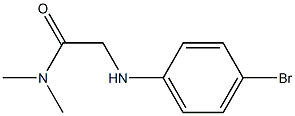 2-[(4-bromophenyl)amino]-N,N-dimethylacetamide Struktur