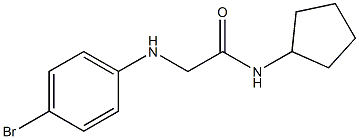 2-[(4-bromophenyl)amino]-N-cyclopentylacetamide Struktur