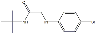 2-[(4-bromophenyl)amino]-N-tert-butylacetamide Struktur