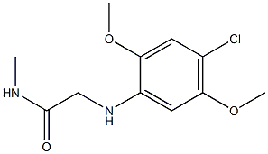 2-[(4-chloro-2,5-dimethoxyphenyl)amino]-N-methylacetamide Struktur