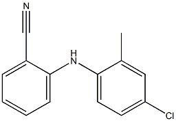 2-[(4-chloro-2-methylphenyl)amino]benzonitrile Struktur