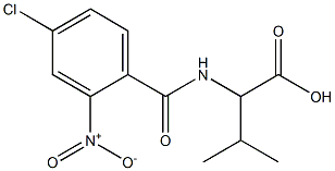 2-[(4-chloro-2-nitrophenyl)formamido]-3-methylbutanoic acid Struktur