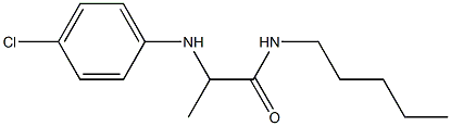 2-[(4-chlorophenyl)amino]-N-pentylpropanamide Struktur