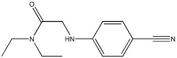 2-[(4-cyanophenyl)amino]-N,N-diethylacetamide Struktur