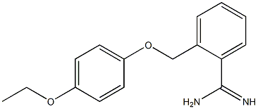 2-[(4-ethoxyphenoxy)methyl]benzenecarboximidamide Struktur