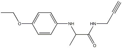 2-[(4-ethoxyphenyl)amino]-N-(prop-2-yn-1-yl)propanamide Struktur