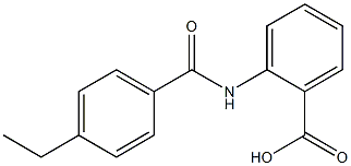 2-[(4-ethylbenzene)amido]benzoic acid Struktur