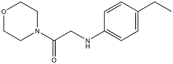 2-[(4-ethylphenyl)amino]-1-(morpholin-4-yl)ethan-1-one Struktur