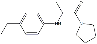 2-[(4-ethylphenyl)amino]-1-(pyrrolidin-1-yl)propan-1-one Struktur