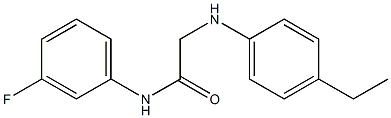 2-[(4-ethylphenyl)amino]-N-(3-fluorophenyl)acetamide Struktur