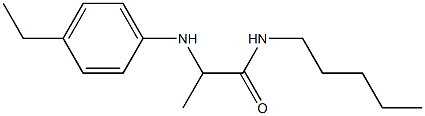 2-[(4-ethylphenyl)amino]-N-pentylpropanamide Struktur