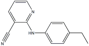 2-[(4-ethylphenyl)amino]pyridine-3-carbonitrile Struktur