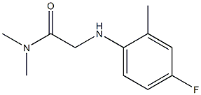 2-[(4-fluoro-2-methylphenyl)amino]-N,N-dimethylacetamide Struktur