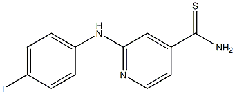 2-[(4-iodophenyl)amino]pyridine-4-carbothioamide Struktur