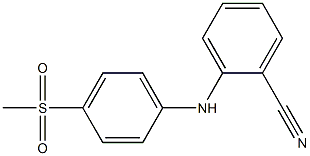 2-[(4-methanesulfonylphenyl)amino]benzonitrile Struktur