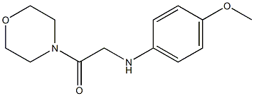 2-[(4-methoxyphenyl)amino]-1-(morpholin-4-yl)ethan-1-one Struktur