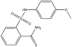 2-[(4-methoxyphenyl)sulfamoyl]benzene-1-carbothioamide Struktur