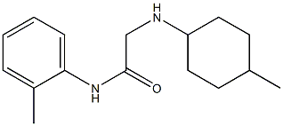 2-[(4-methylcyclohexyl)amino]-N-(2-methylphenyl)acetamide Struktur