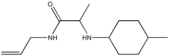 2-[(4-methylcyclohexyl)amino]-N-(prop-2-en-1-yl)propanamide Struktur