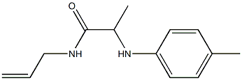 2-[(4-methylphenyl)amino]-N-(prop-2-en-1-yl)propanamide Struktur