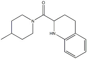 2-[(4-methylpiperidin-1-yl)carbonyl]-1,2,3,4-tetrahydroquinoline Struktur