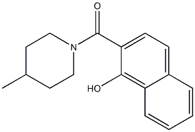 2-[(4-methylpiperidin-1-yl)carbonyl]naphthalen-1-ol Struktur