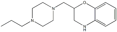 2-[(4-propylpiperazin-1-yl)methyl]-3,4-dihydro-2H-1,4-benzoxazine Struktur