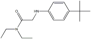 2-[(4-tert-butylphenyl)amino]-N,N-diethylacetamide Struktur