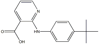 2-[(4-tert-butylphenyl)amino]pyridine-3-carboxylic acid Struktur