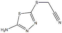 2-[(5-amino-1,3,4-thiadiazol-2-yl)sulfanyl]acetonitrile Struktur