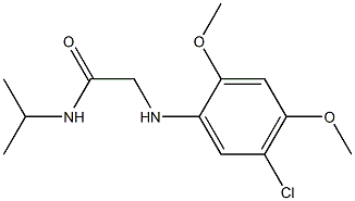 2-[(5-chloro-2,4-dimethoxyphenyl)amino]-N-(propan-2-yl)acetamide Struktur